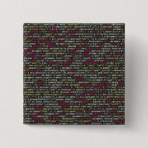 Developer's Terminal Pattern 15 Cm Square Badge