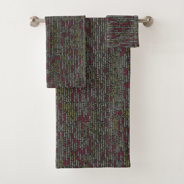Developer's Terminal Pattern Bath Towel Set (Insitu)