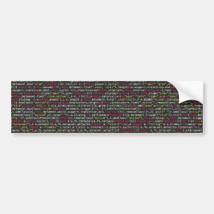 Developer's Terminal Pattern Bumper Sticker