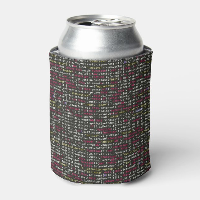 Developer's Terminal Pattern Can Cooler (Can Front)