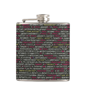 Developer's Terminal Pattern Hip Flask