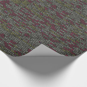 Developer's Terminal Pattern Wrapping Paper