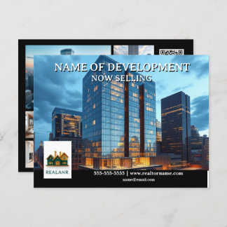Development launch developer advertizing realtor  postcard