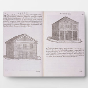 Development of Housing, from 'Della Architettura', Plaque