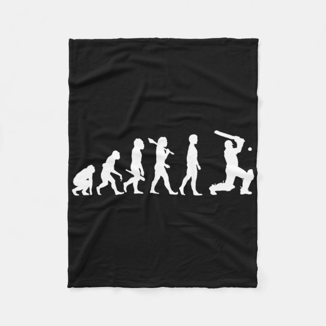 Development Of The Cricket Player - Cricket Player Fleece Blanket (Front)
