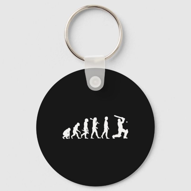 Development Of The Cricket Player - Cricket Player Key Ring (Front)