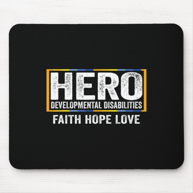 Developmental Disabilities Awareness  Disabilities Mouse Pad (Front)