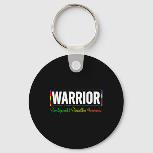 Developmental Disabilities Awareness  Warrior  Key Ring