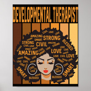 Developmental Therapist Powerful Black History Mon Poster