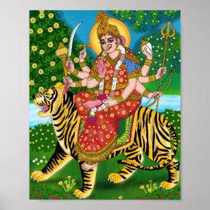 Devi Durga Photo Poster