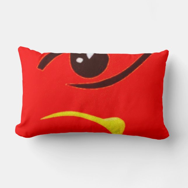 Devi maa in red lumbar cushion (Front)