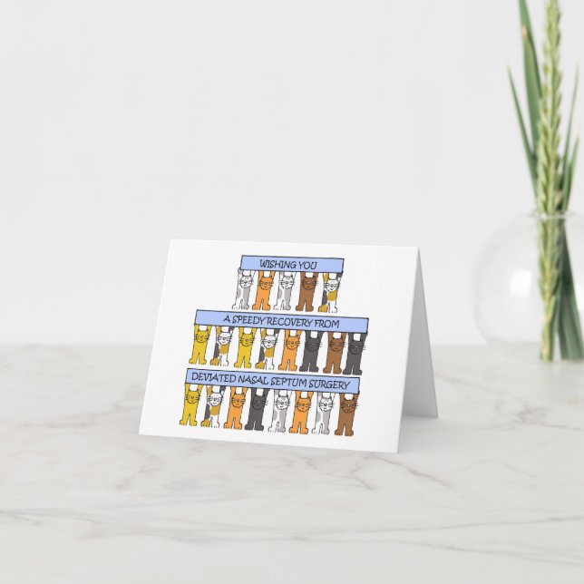 Deviated Nasal Septum Surgery Recovery Card (Front)