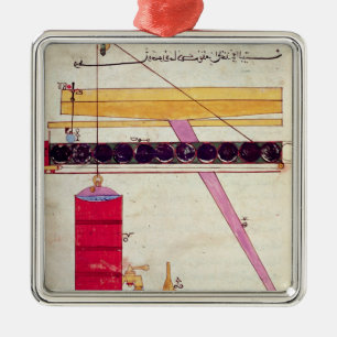 Device for supplying water to a fountain metal ornament