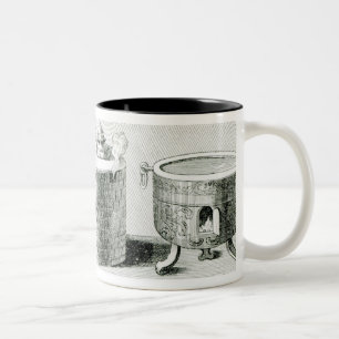 Devices for Keeping Water and Food Warm on Two-Tone Coffee Mug