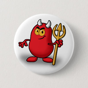 Devil 6 Cm Round Badge