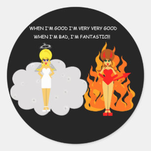 Devil and Angel Stickers