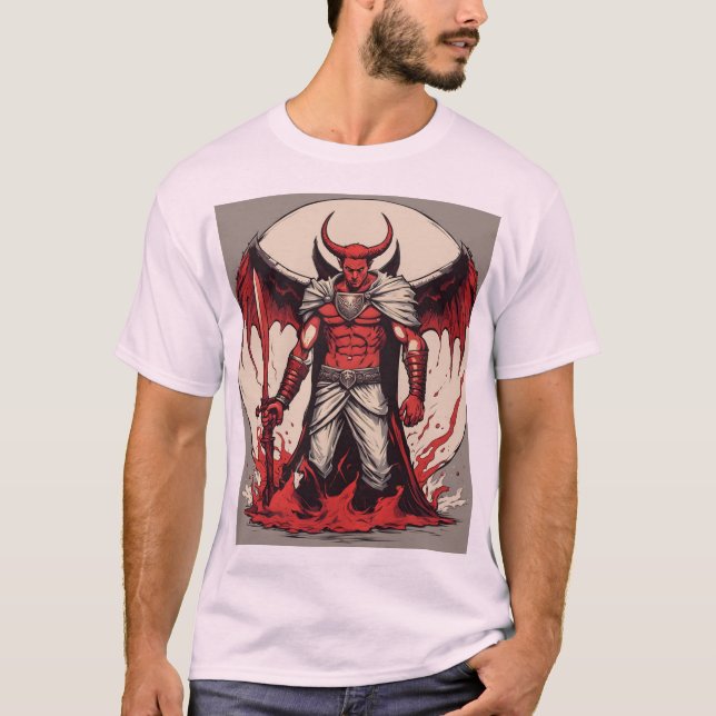Devil Angel Warrior | T Shirt For Men (Front)