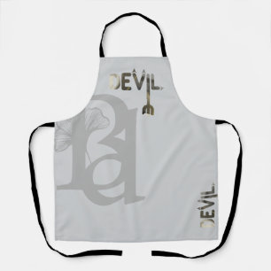 DEVIL Apron Abstract Trend Interior Decor Black