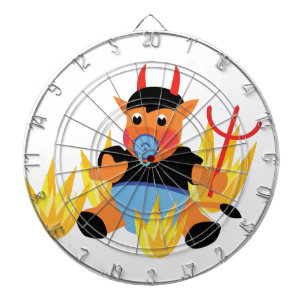 devil baby dartboard