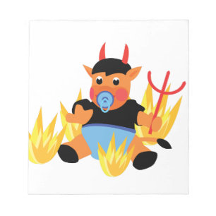 devil baby notepad