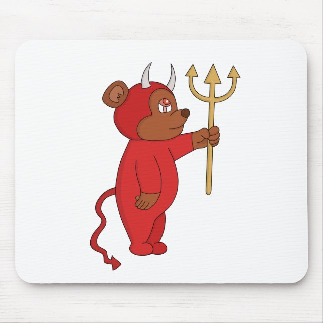 Devil Bear Mouse Pad (Front)