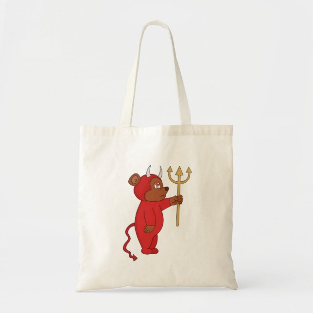 Devil Bear Tote Bag (Front)