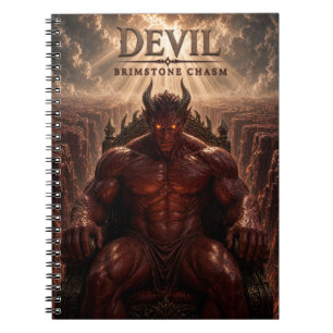 Devil Brimstone Chasm Dark Cinema Notebook