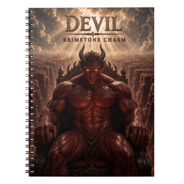 Devil Brimstone Chasm Dark Cinema Notebook (Front)