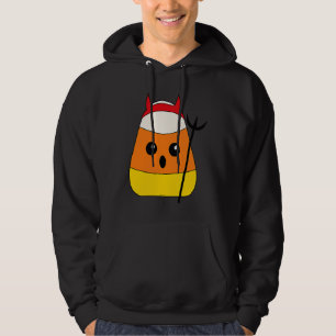 Devil Candy Corn Costume Halloween Puns Are So Cor Hoodie