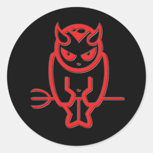 Devil Classic Round Sticker