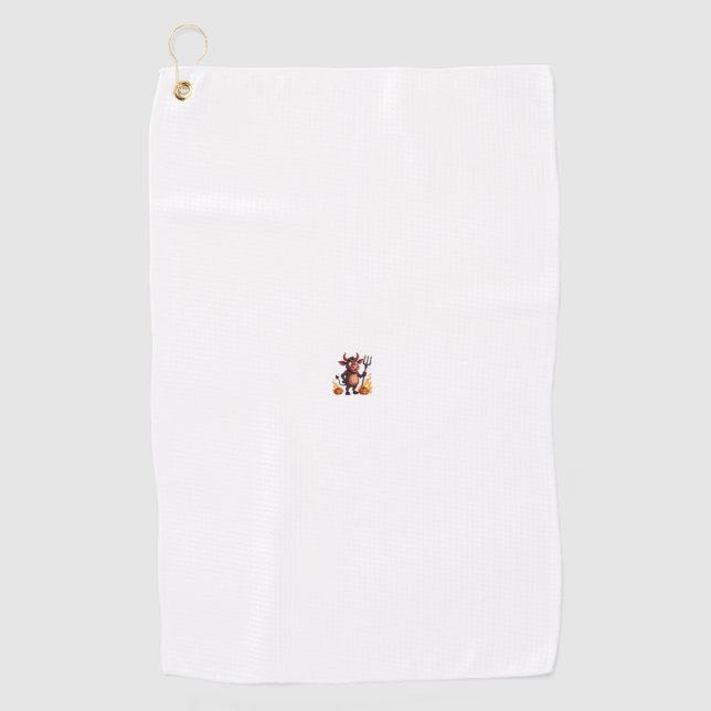 Devil Cow Mischief Golf Towel (Front)