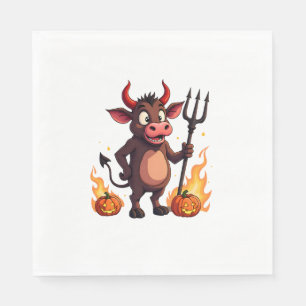 Devil Cow Mischief Napkin