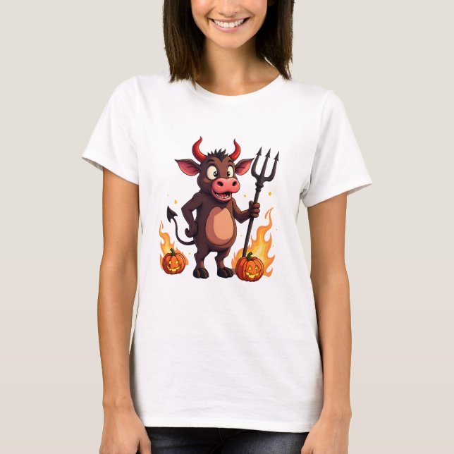Devil Cow Mischief T-Shirt (Front)