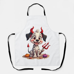 Devil Dalmatian Mischief Apron