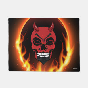 Devil Demon Skull Skeleton Door Mat