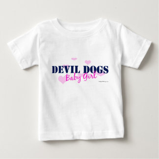 Devil Dogs Baby Girl - with hearts Long Sleeve T-Shirt
