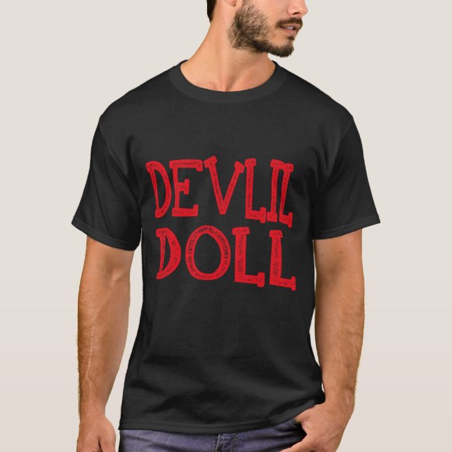 Devil Doll Pastel Goth Kawaii Punk T-Shirt (Front)