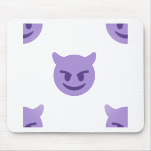 devil emoji mouse pad