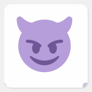 devil emoji square sticker