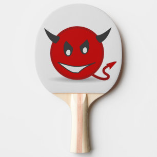 DEVIL EMOTICON PING PONG PADDLES