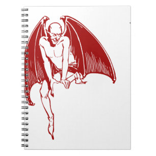 Devil Evil Demon Monster Wings Gothic Notebook