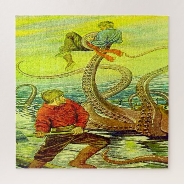 "Devil Fish Tentacle!" Jigsaw Puzzle (Vertical)