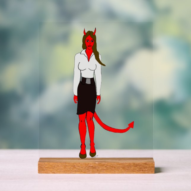 devil girl    acrylic sign (Neutral)