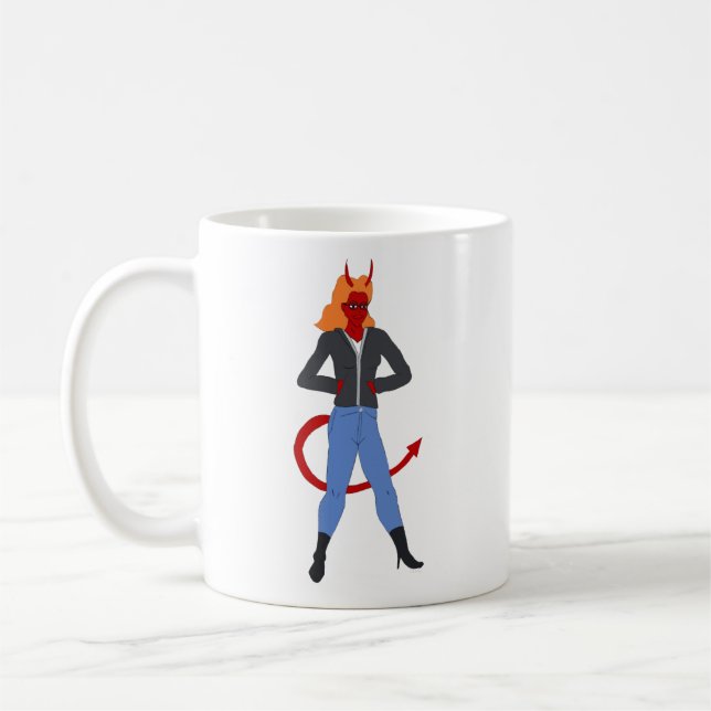 devil girl     coffee mug (Left)