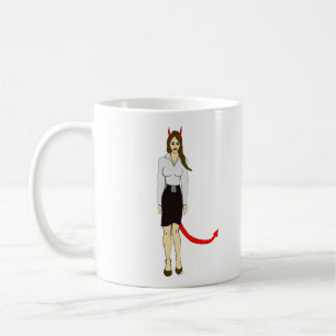 devil girl coffee mug
