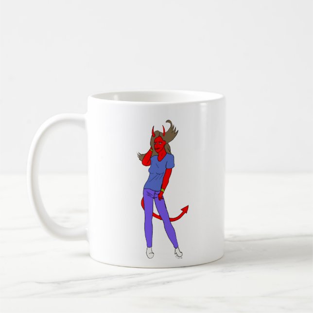 devil girl     coffee mug (Left)
