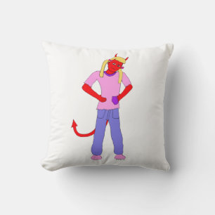 devil girl cushion