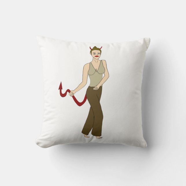 devil girl    cushion (Front)
