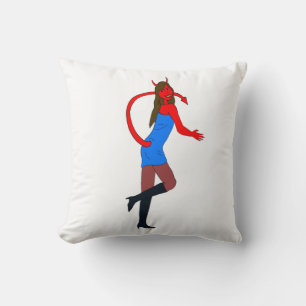 devil girl cushion
