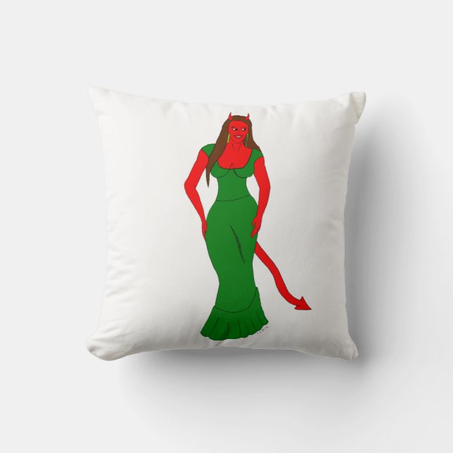 devil girl     cushion (Front)